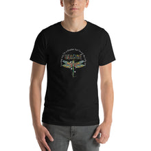 Load image into Gallery viewer, Dragonfly art, you might say i'm dreaming but i'm not alone Unisex T-Shirt
