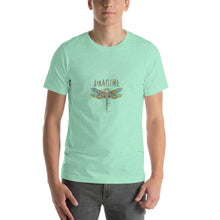 Load image into Gallery viewer, Dragonfly art, you might say i'm dreaming but i'm not alone Unisex T-Shirt
